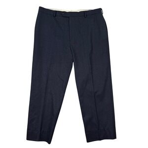 Brooks Brothers 1818 Madison Vitale Barberis Mens 38x27 Wool Dress Pants Navy